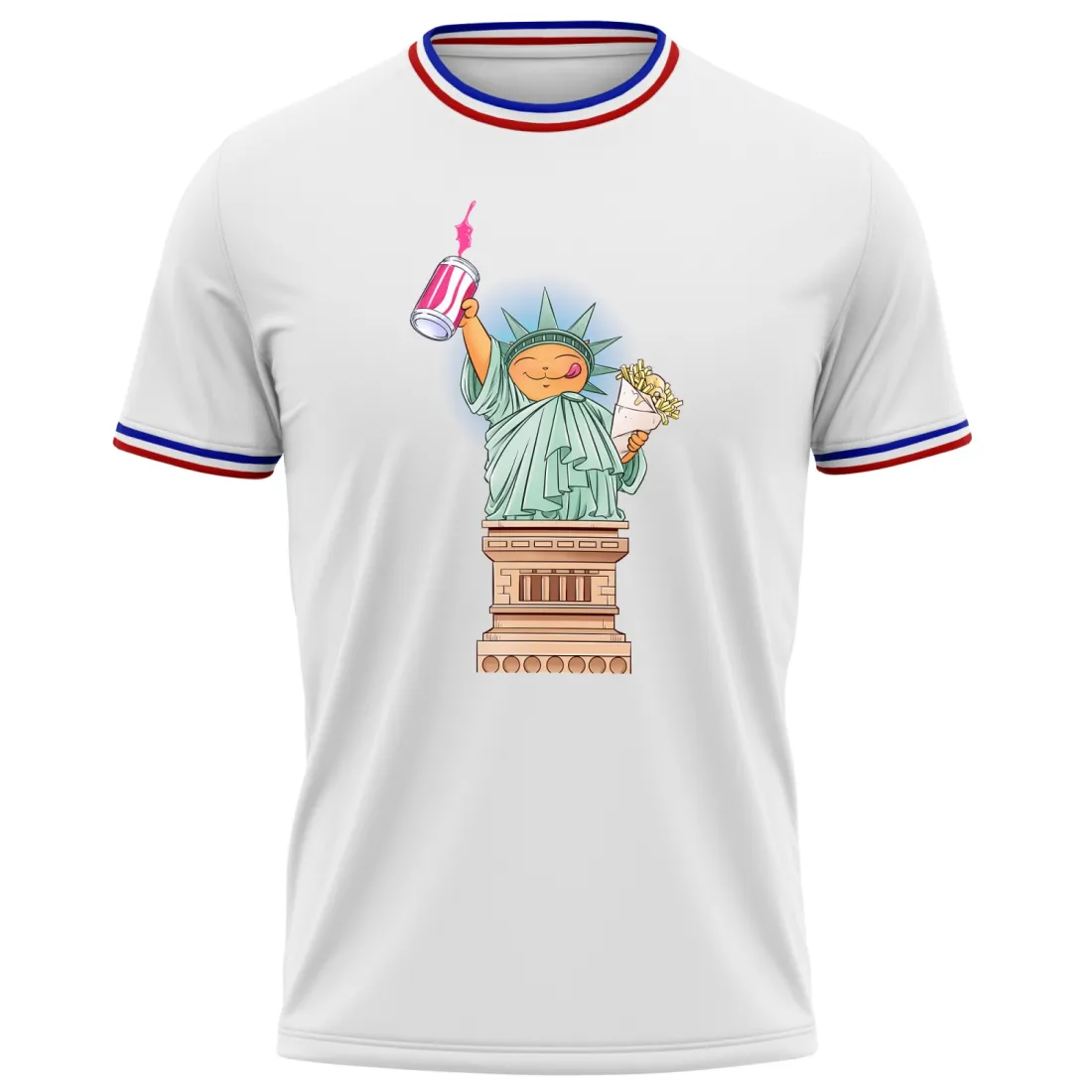 T-Shirt Homme avec Liseré Français